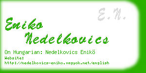 eniko nedelkovics business card
